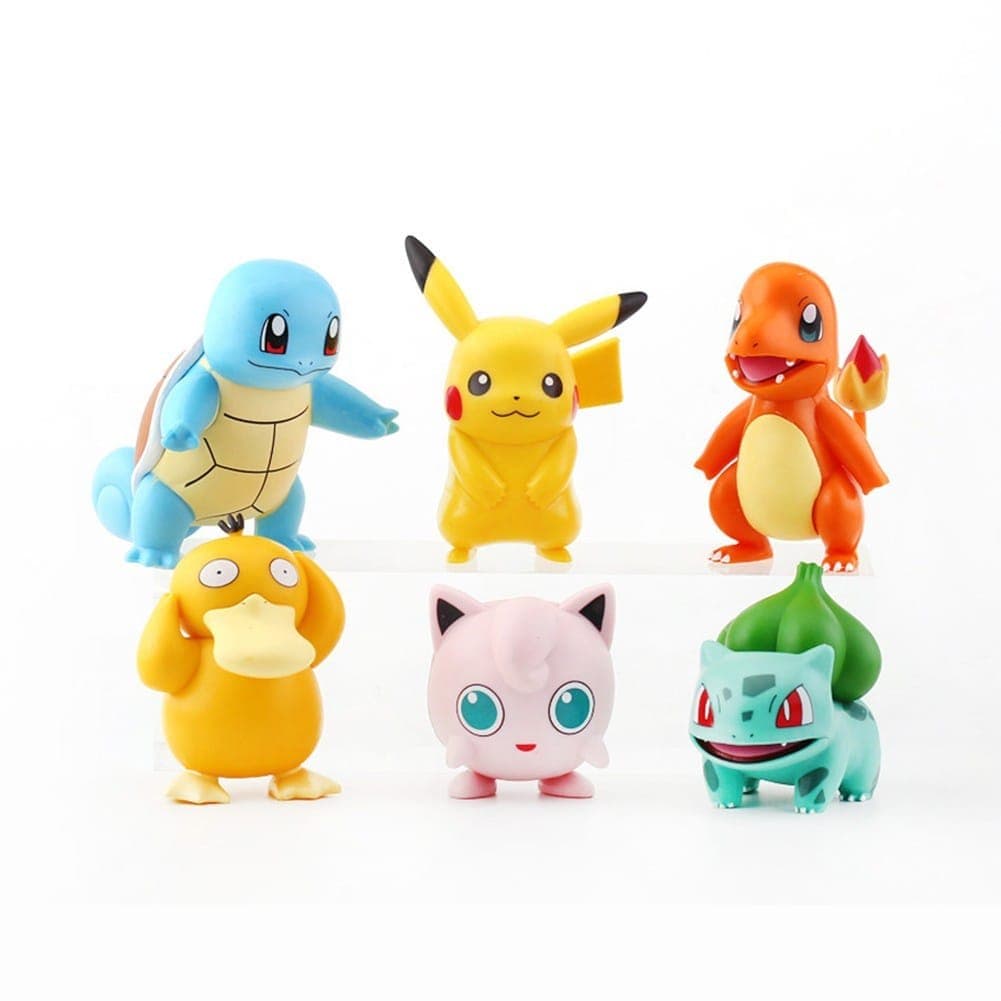 Bonecos Pokémon de 5-8 cm Pikachu Charmander Bulbassauro Squirtle