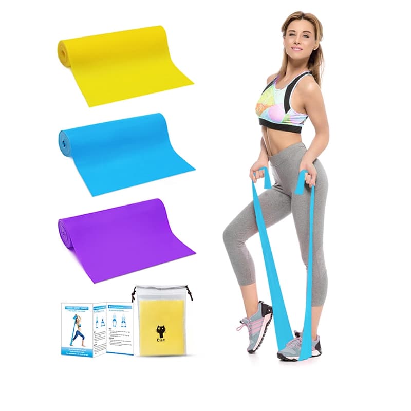 3 Pçs/Set 1.5M Inodoro Yoga Elástico Estiramento Borracha Pilates Magro Fitness Banda Resistente Ginásio Fisioterapia St
