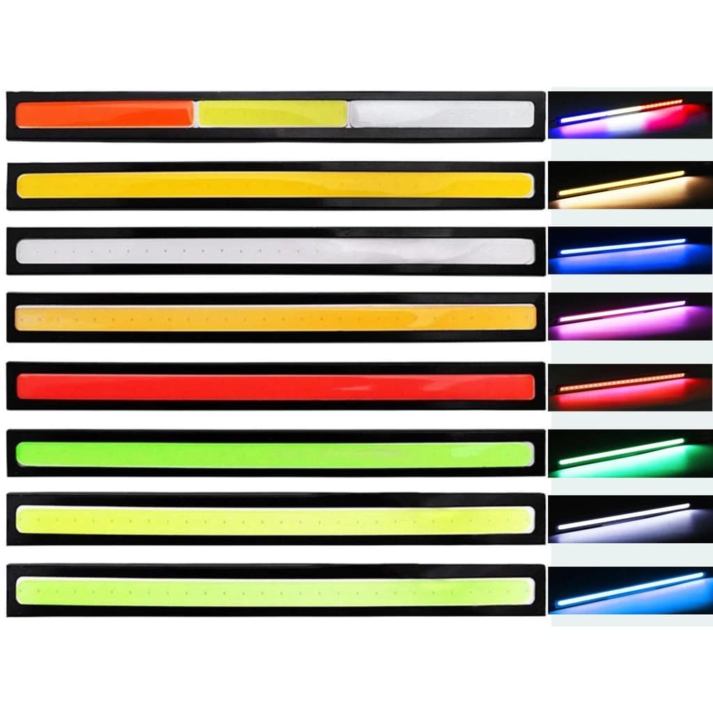 Barra Led 17cm 12v 6W Com Fita Dupla Face Drl Luz Diurna Fita Led