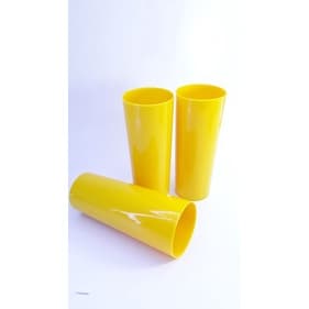 KIT com 15 Long Drink em Acrílico Leitoso 330ml