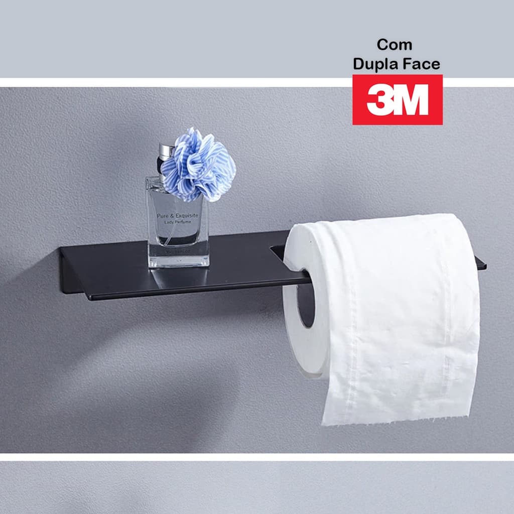 Prateleira Porta Papel Higiênico Banheiro Caixa Acoplada Toalha Lavabo