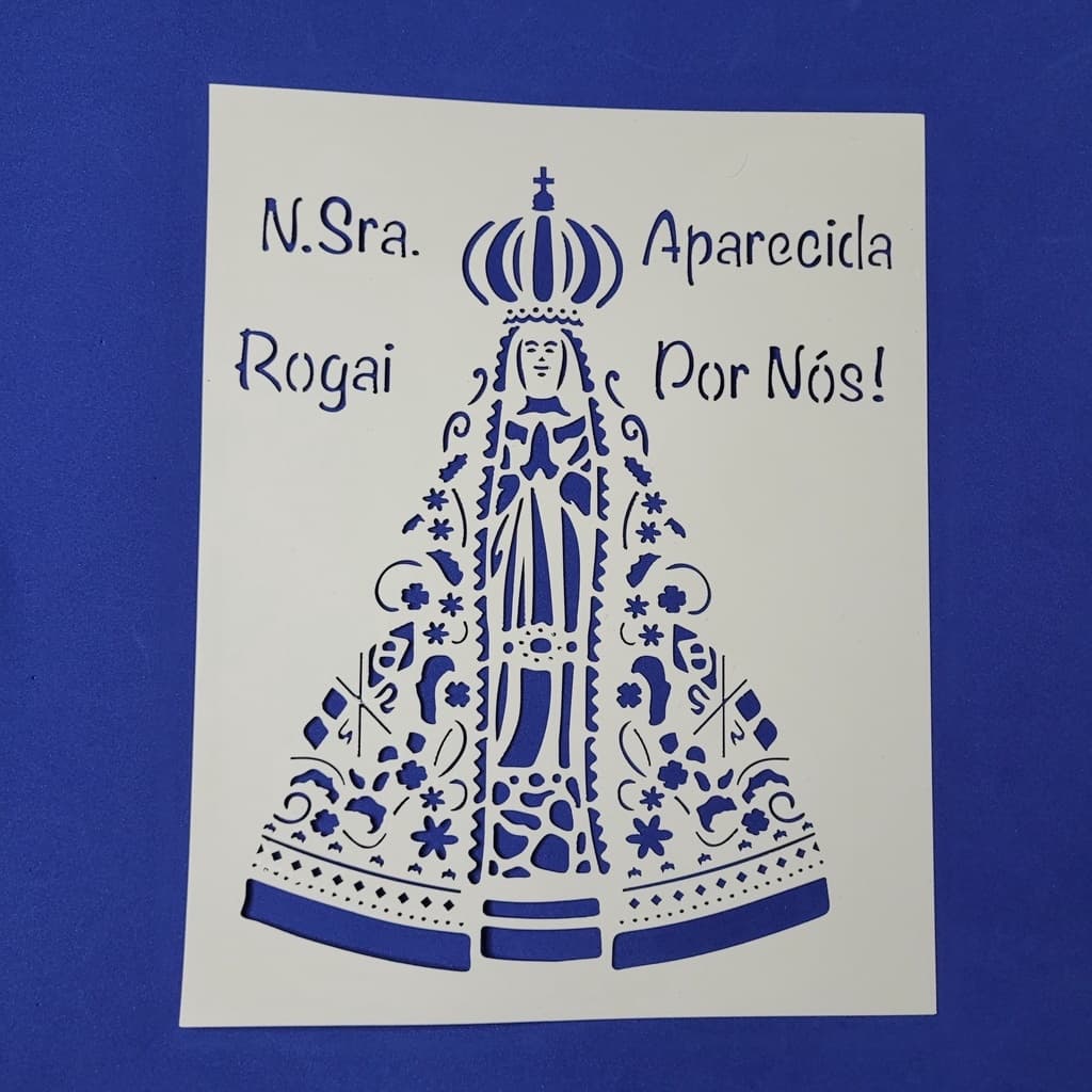 Stencil para Pintura N. Sra. Aparecida - 20x25 cm