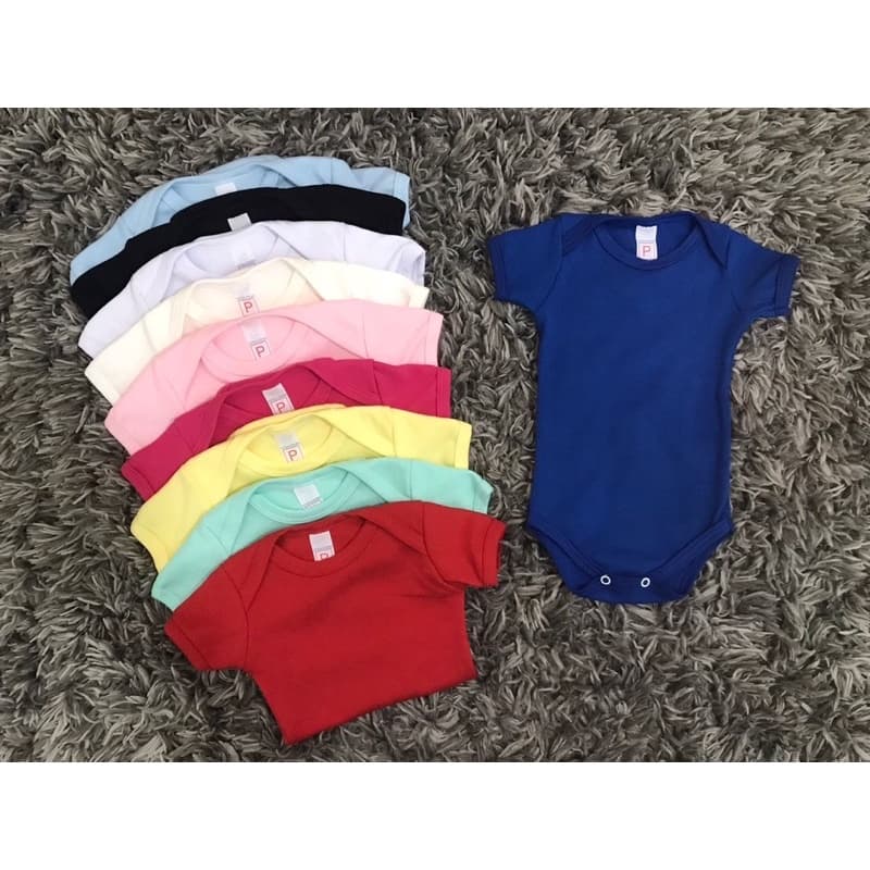 Promoção Body Bebê Liso  Manga Curta