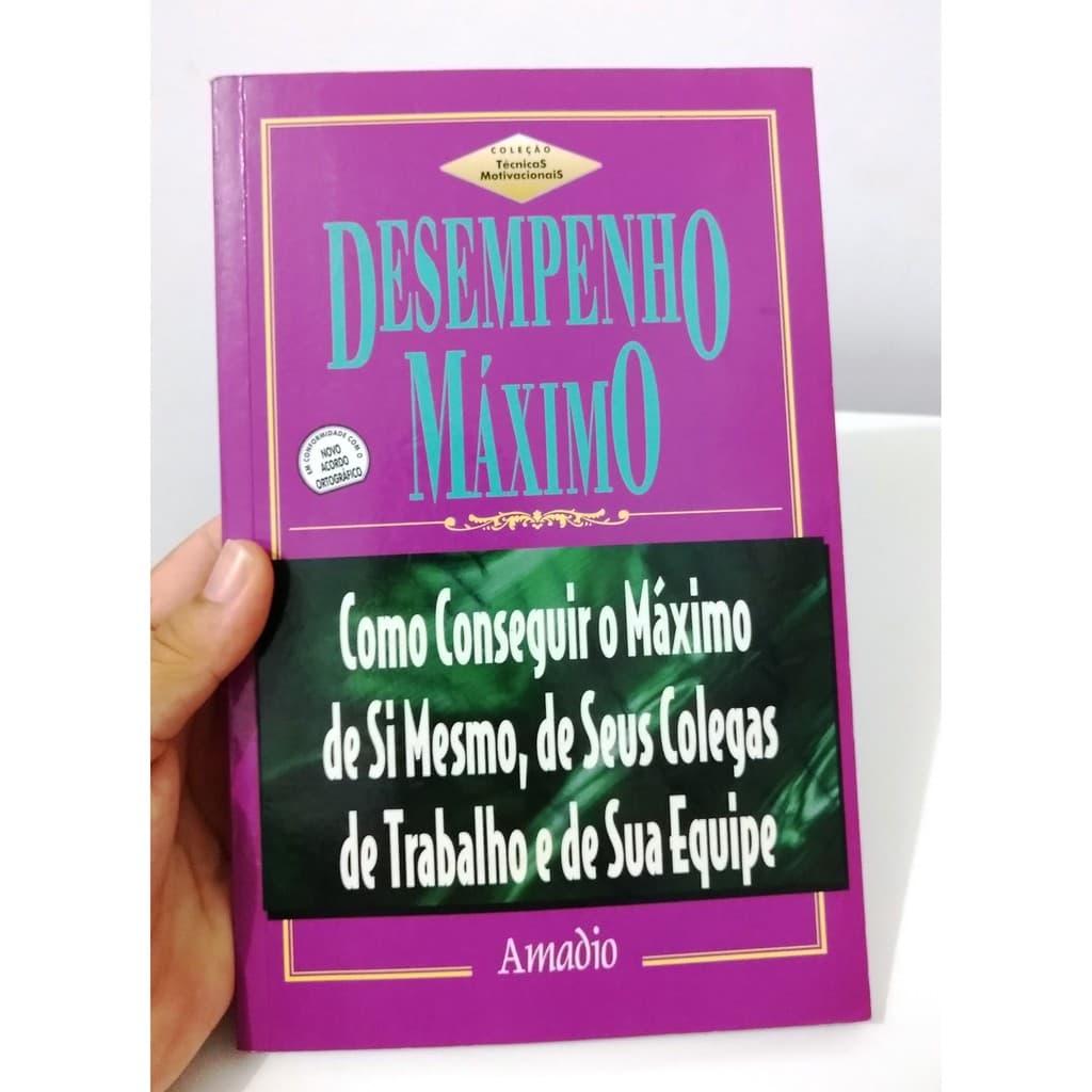 Desempenho máximo - Amadio - 1ª edição - 144 pags.
