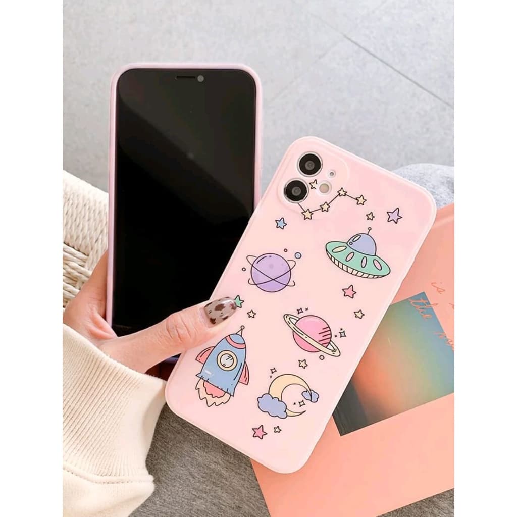 Capinha de celular iphone  6p/6sp / 7plus/8plus / 11 / 11pro. Capinha iphone personalizada anime cartoon space