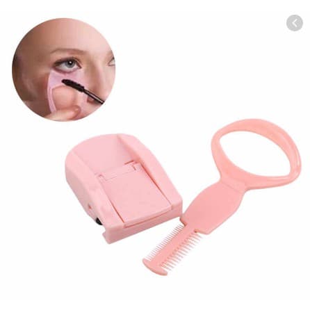 Mini Curvador de Cílios Portátil + Aplicador de Máscara de cílios