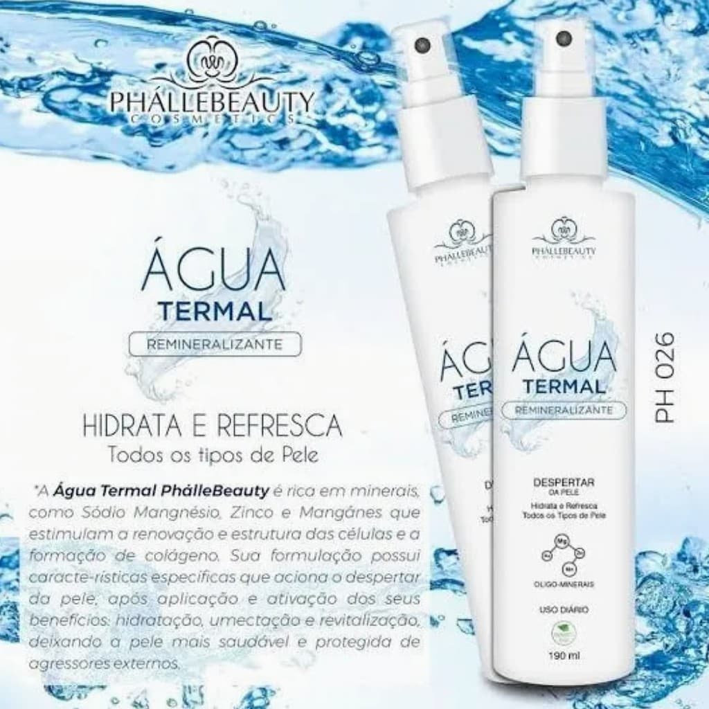 Água Termal Facial da Phallebeauty
