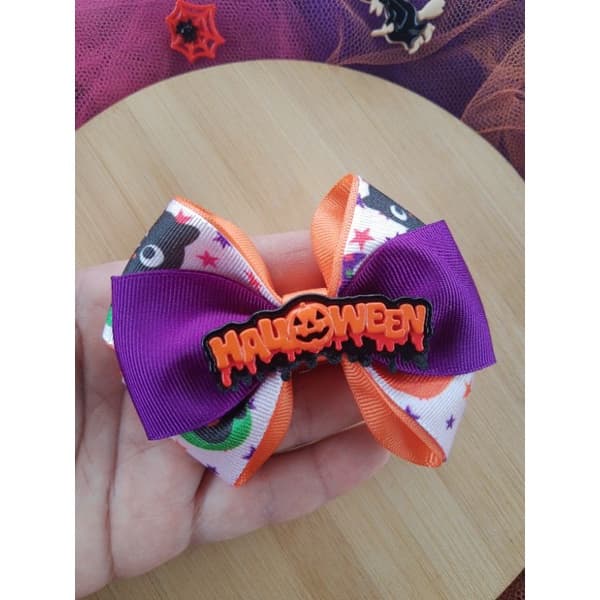 laço infantil halloween / laço temático /laço para halloween
