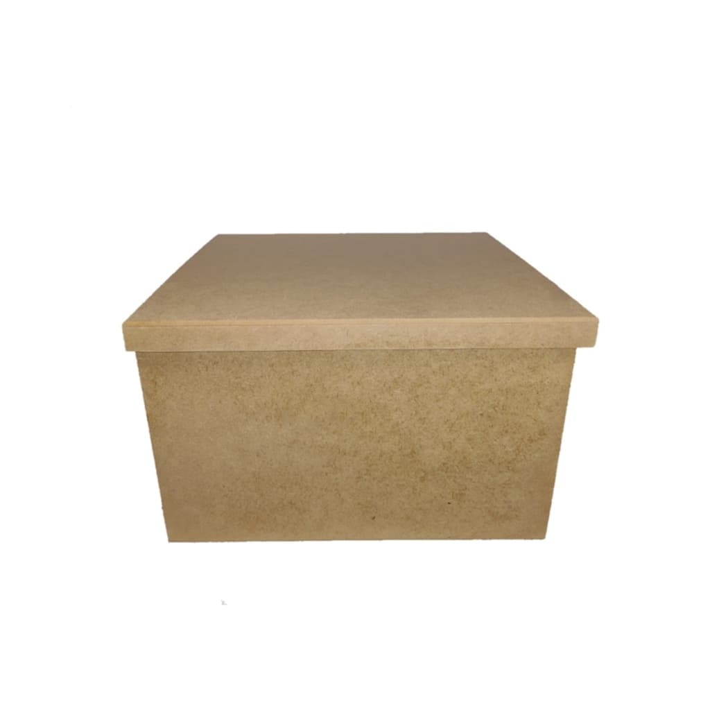 Caixa em Mdf 25x25x15 Jl019 Organizador, Artesanato, Decoração, Lembrancinha, Presente, Padrinhos, Casamento, Festa.