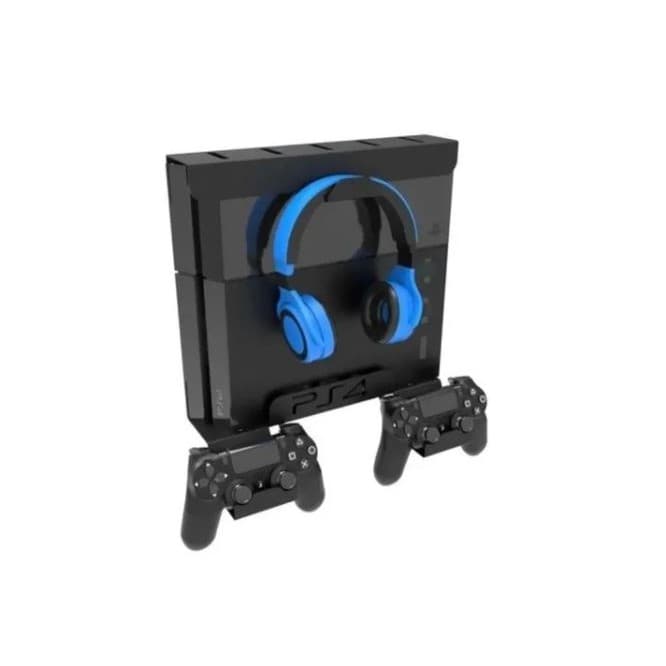 Suporte de Parede PS4, PRO, SLIM e FAT. Suporta 2 controles e Headset !!