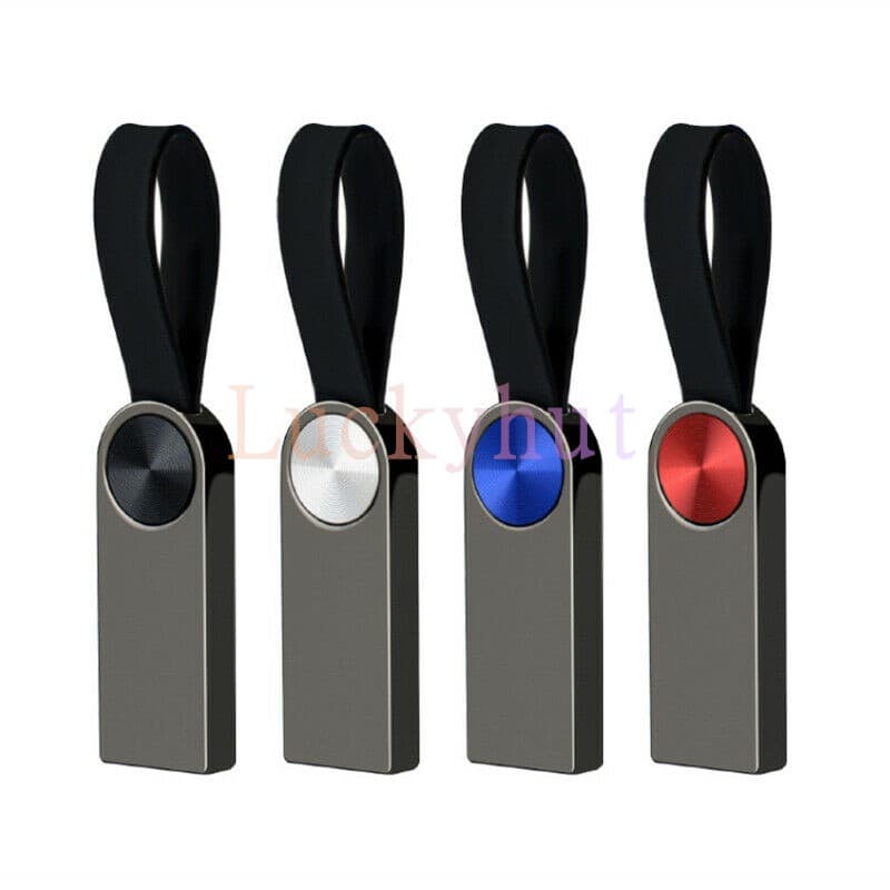 Pendrive 1TB 128GB 64GB 32GB 16GB 8GB 4GB 2GB 1GB Mini Unidade Flash USB De Metal Com Armazenamento De Chaveiro 2.0 Logo