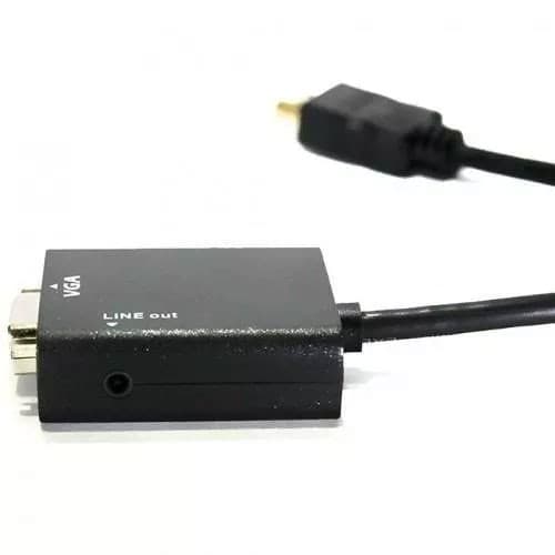 Cabo Conversor Adaptador de HDMI x VGA ( HDMI do computador para Tela VGA )