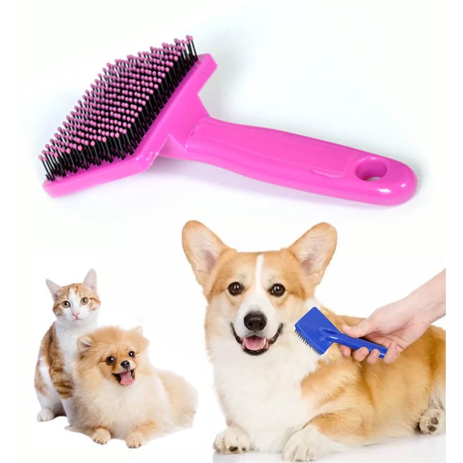 Escovinha De Pet Pêlo Rasqueadeira Flexível