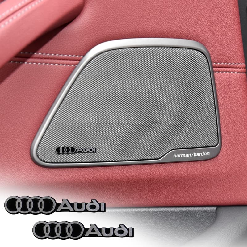 Novos Adesivos De Alumínio 4pcs/10pcs Autocolantes Para O Logotipo Do Carro Criativos Audi A3 8P A6 C5 A4 B6 B8 S4 RS4 S5 B9 S3 8V RS3 S6 S8 S2 S7 SQ5 SQ7