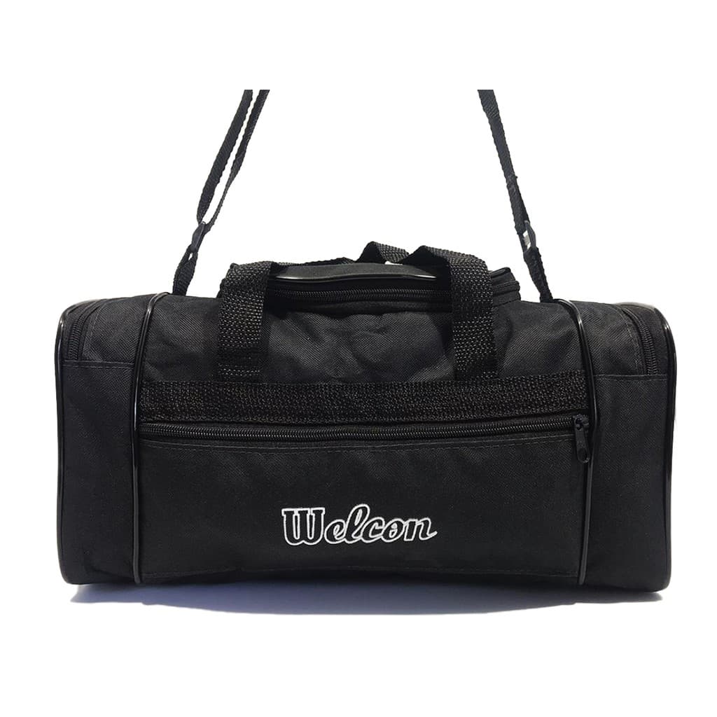 Bolsa de Viagem Pequena Preta Welcon Bolsas Modelo Classic Reforçada Pronta Entrega