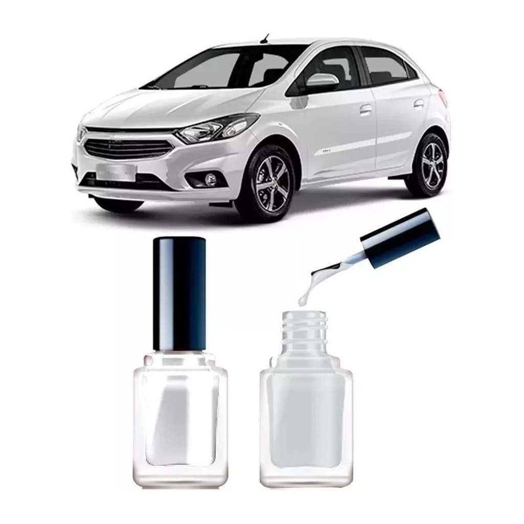 Tinta Tira Risco Automotivo Cor Carro Gm Onix 2013 2014 2015 2016 2017 2018 2019 2020 Branco Summit Cor Original