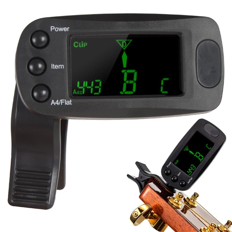 Meideal T83GW Prático Afinador De Baixo De Guitarra Mini LCD Clip-on Sintonizador Automático Digital