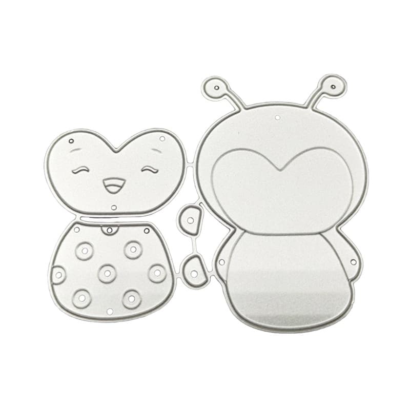 Bmico Cute Bee Metal Corte Morre Stencil Scrapbooking Álbum Modelo Cartão