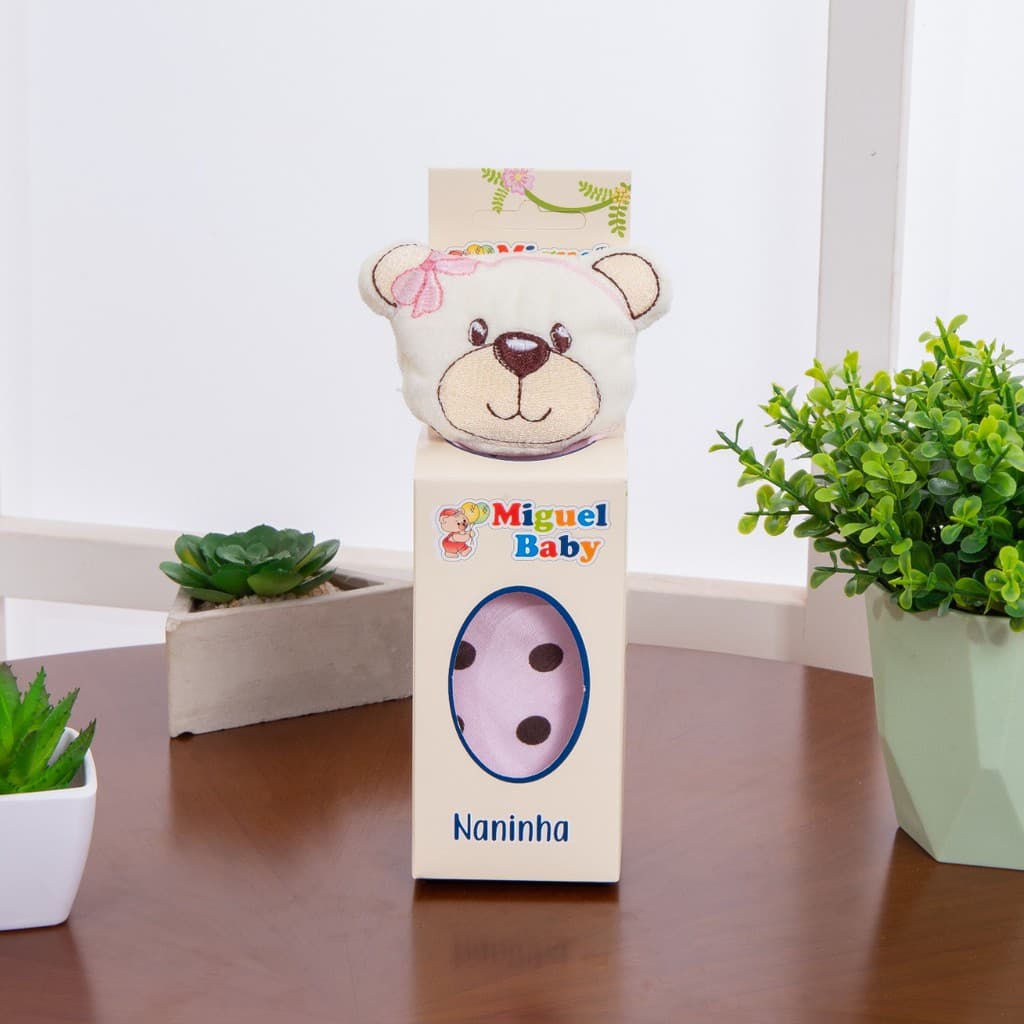 Naninha Para Bebê Ursinha Rosa
