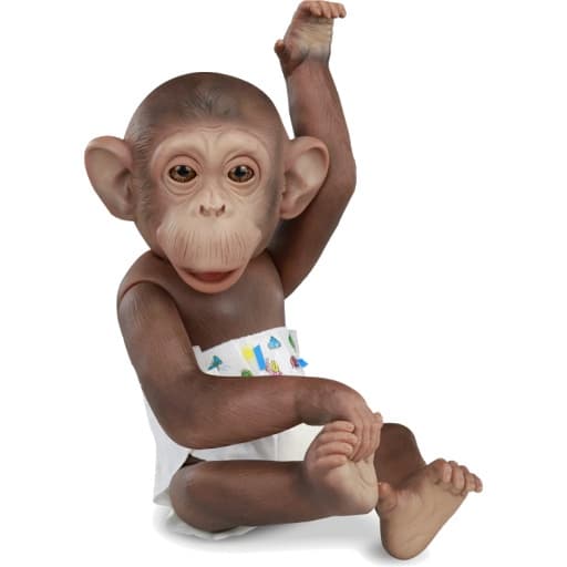 Boneco Caco Macaco Vinil - C/ Acessorios - 33cm Altura - Omg