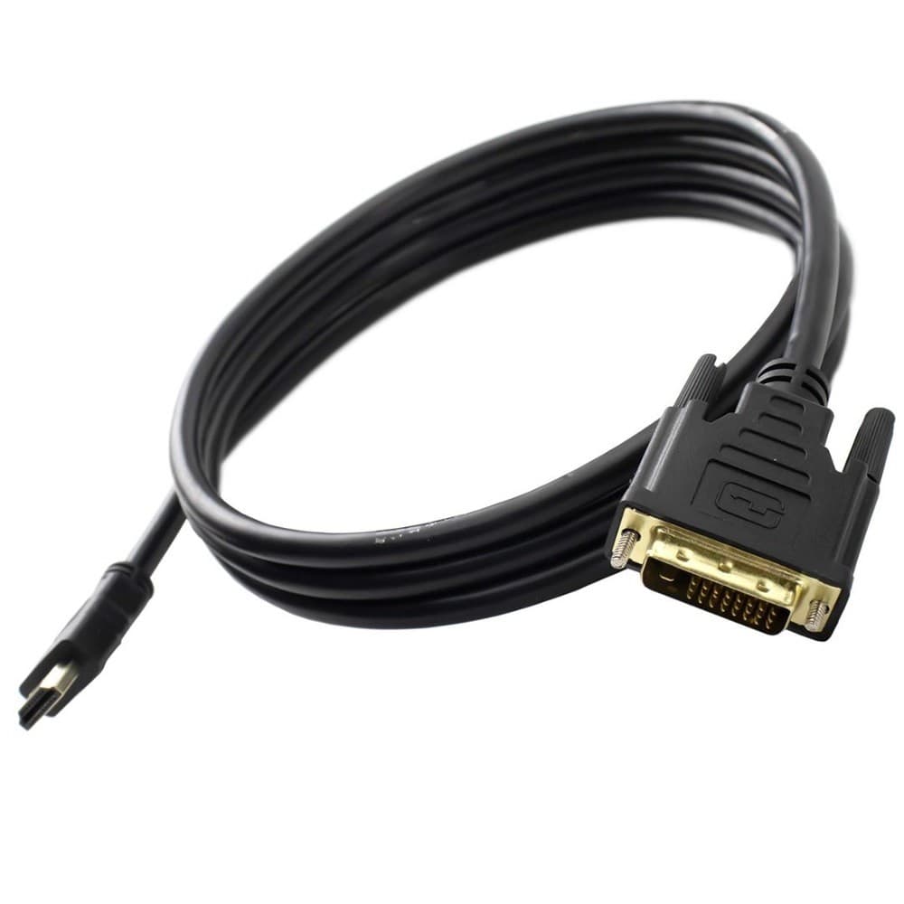 Cabo HDMI x DVI-D D 24+1 Dual Link com 1.8 Mts - Preto