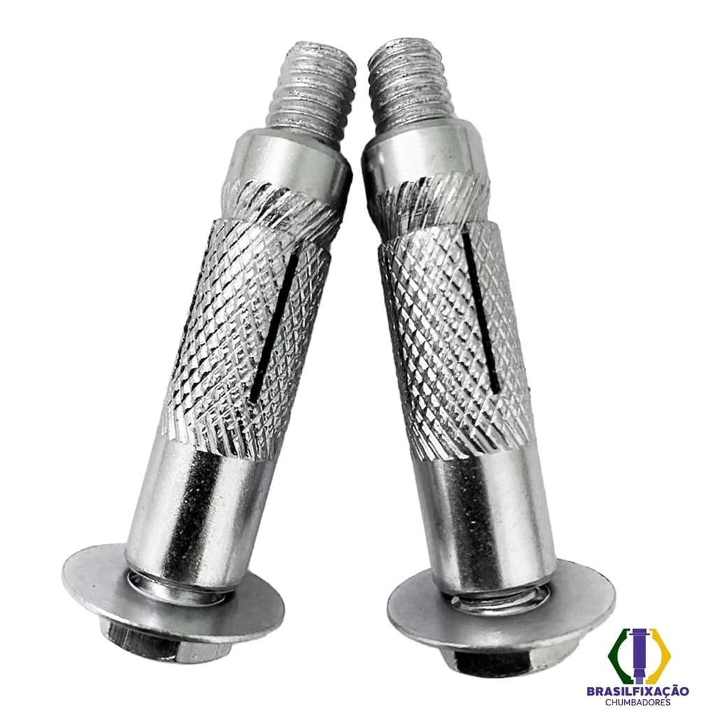 Chumbador Parabolt Parafuso 3/8 X 2. 1/2 Kit 2 Peças