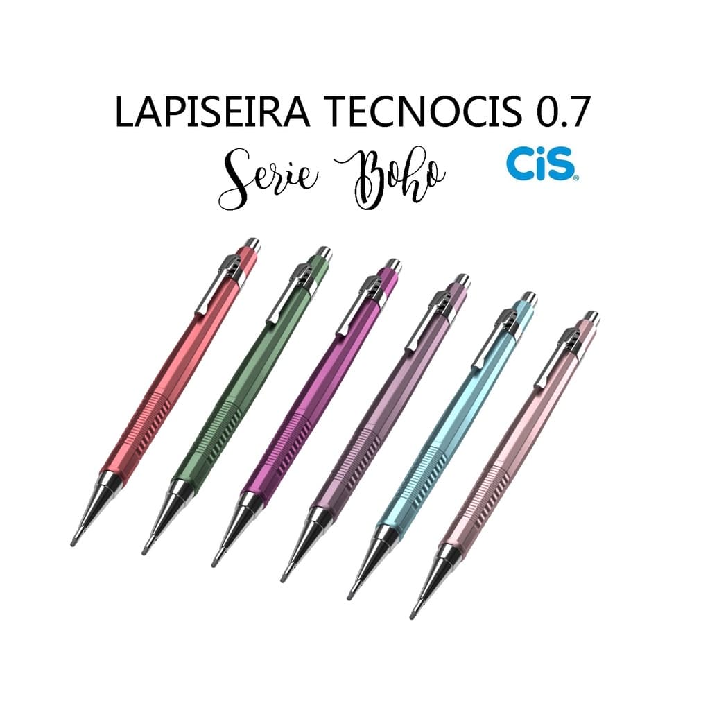 Lapiseira Profissional Tecnocis Série Boho 0.7 Cor a Escolha