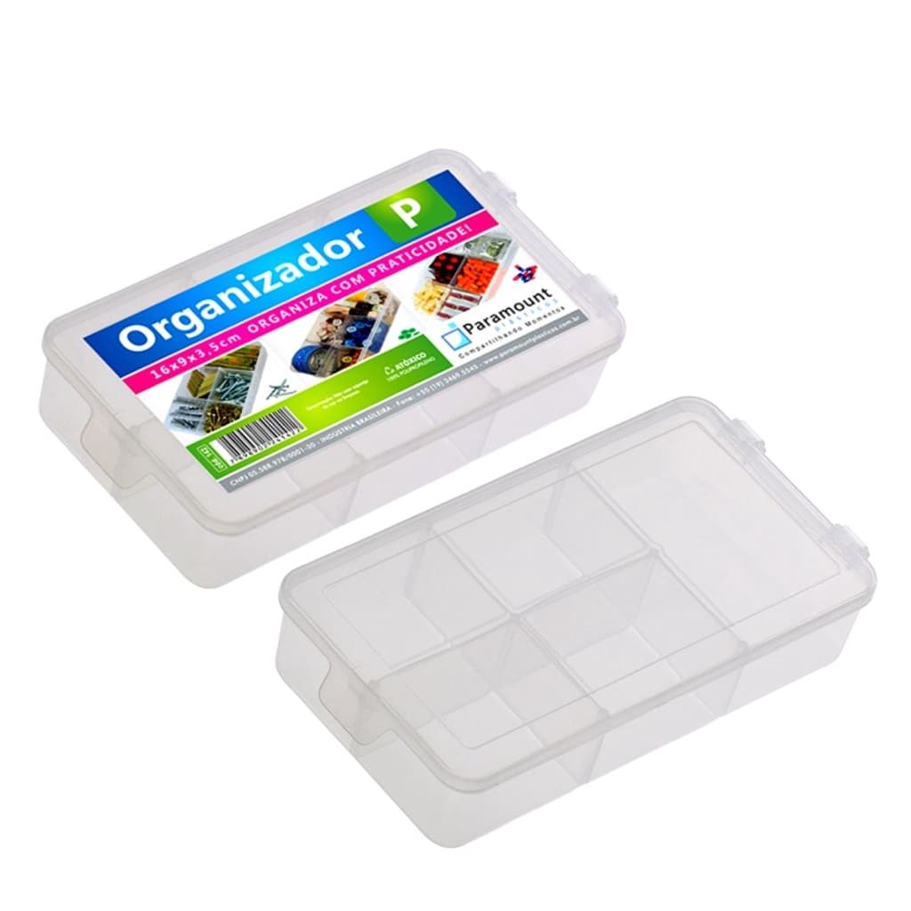 Kit 3 Estojo Organizador P Com Divisorias Pesca Parafusos Micanga