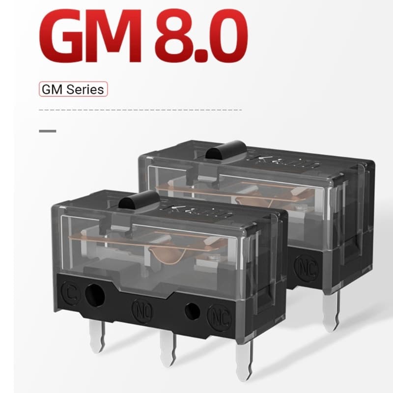3/2/1 Pcs Original Kailh GM 8.0 Micro Interruptor Do Rato Botão Contator Ouro 80 Milhões De Cliques Vida 3 Pinos Ponto Preto