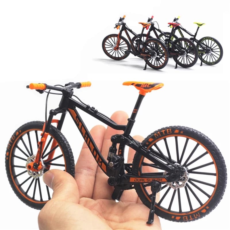 Bicicleta Miniatura Mountain Bike speed Decoração Fricção Pézinho
