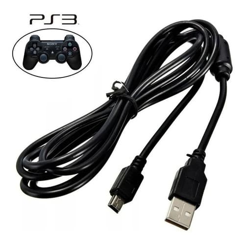 Cabo V3 Mini Usb 5p 1,8m Carregar Controle Ps3 Mp3 Mp4 Mp5