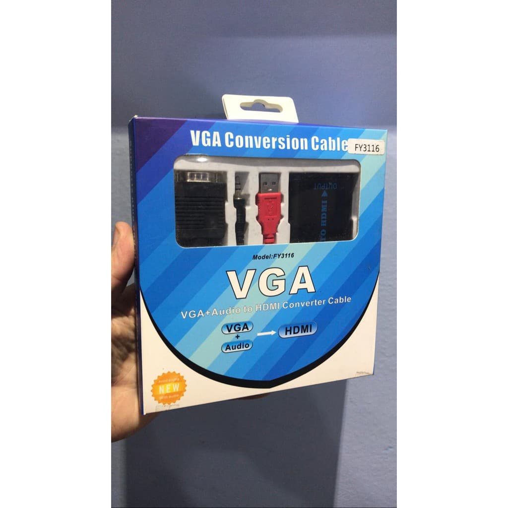 CABO CONVERSOR VGA + AUDIO PARA HDMI