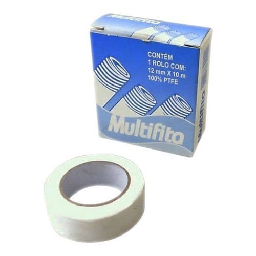Fita Veda Rosca Teflon Multifita 12mm x 05m Ou 12mm x 10m Fita Para Evitar Vazamentos Torneira Chuveiro Pia Tanque Lavatório