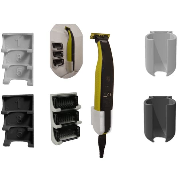 Kit Suporte Parede Barbeador E Pentes Philips One Blade