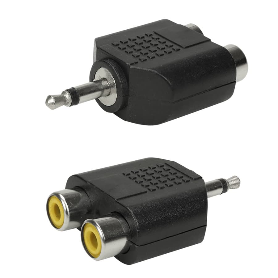 Plug Adaptador P2 Mono Para 2 Rca Fêmea Áudio Instrumentos Mesa de Som  - Perfformace Sound