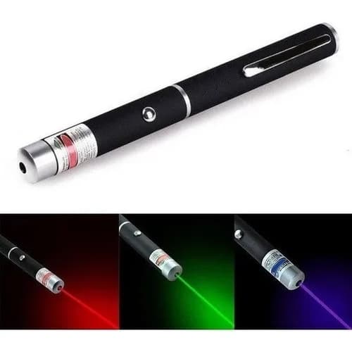 Caneta Laser Pointer 5mw Vermelho, Verde Ou Azul Power Point gato Ponteiros
