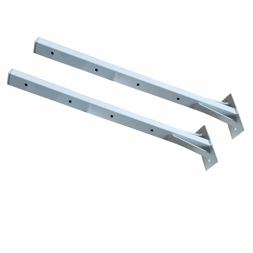 Suporte P/ Roupas Varal Parede Reforçado 50cm Branco Brilho
