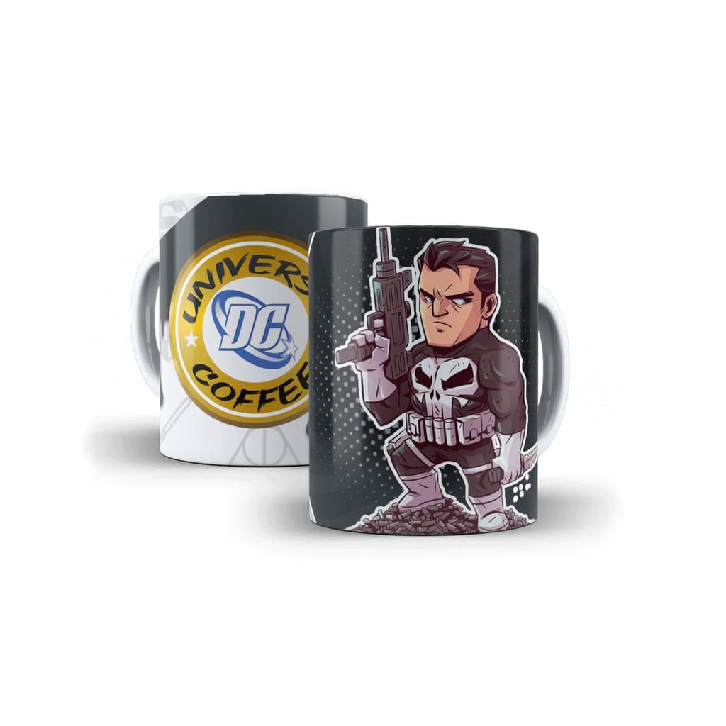 Caneca Justiceiro Personalizada De Porcelana
