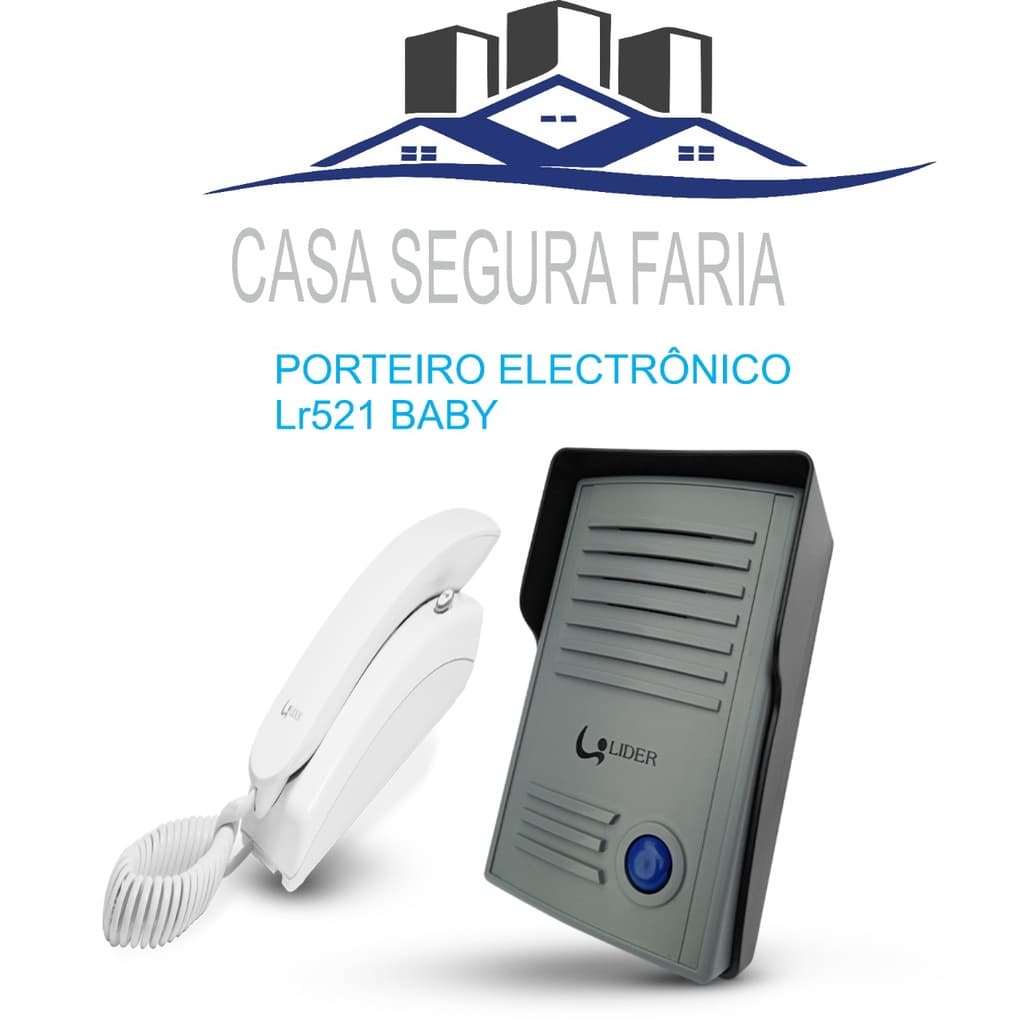 Interfone Porteiro Eletrônico Residencial LR521 New Baby Líder