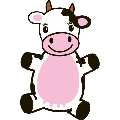 Imã Geladeira Animal Vaca Decoração Presente Criativo