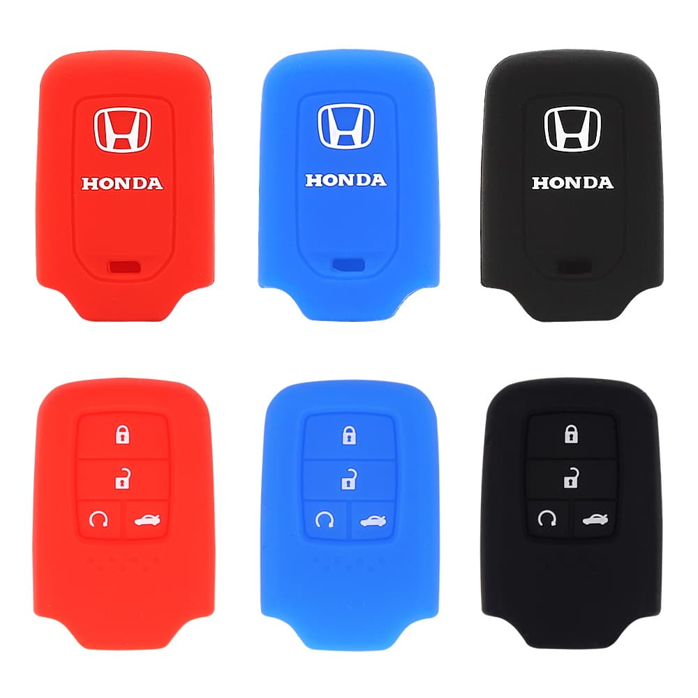 Capa De Silicone Para Chave De Carro 4 Teclado HONDA HRV CRV BRV XRV VEZEL JAZZ