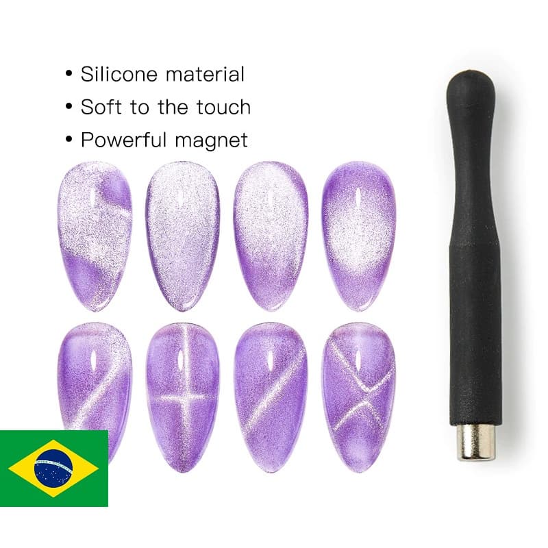 Imã Vara magnética para Unhas Cat Eyes UMA PONTA  Efeito Olho de gato Efeito 3DVara Magnética/Forte/UV/Gel Para Manicure