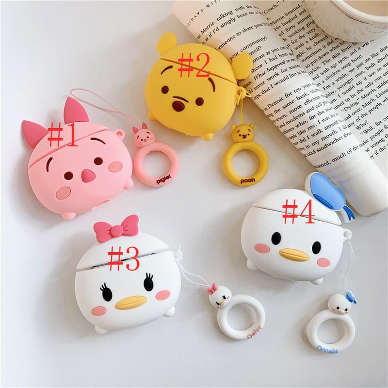 Bonito Caso De Fone De Ouvido Dos Desenhos Animados Para Airpods 1/2/3 EarPods Engraçado Silicone Capa
