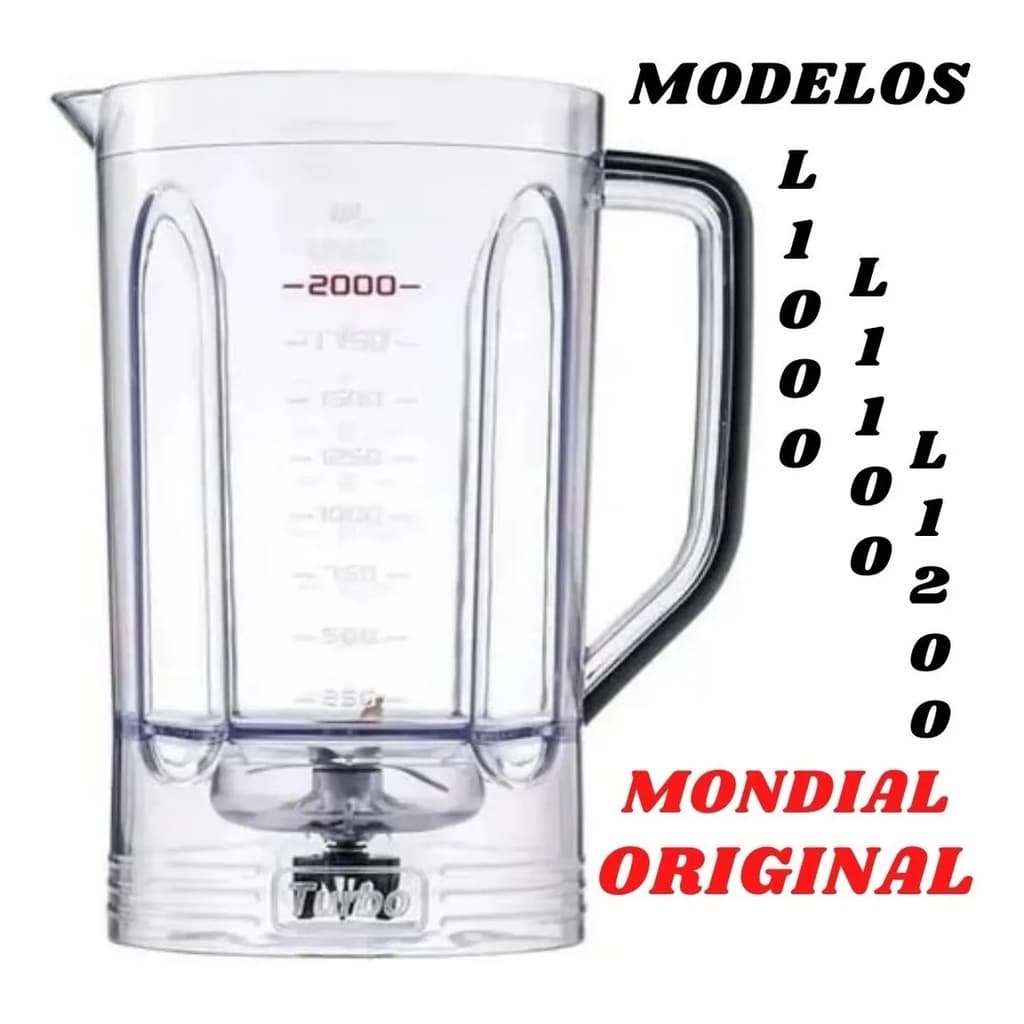 Copo Liquidificador Mondial Turbo L1000 L1100 L1200 Original