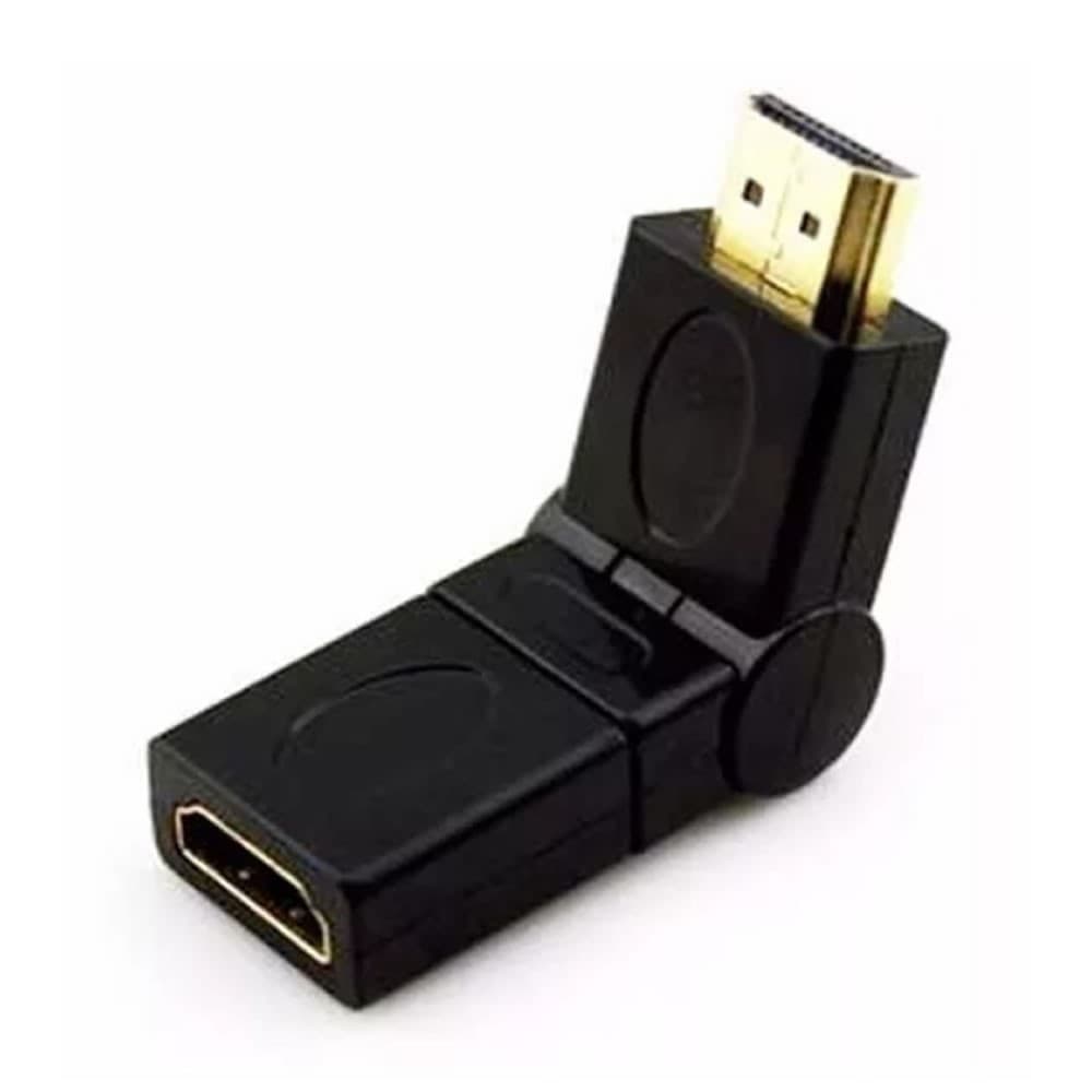 ADAPTADOR MINI HDMI 360° GRAUS MACHO X HDMI FÊMEA 2.0