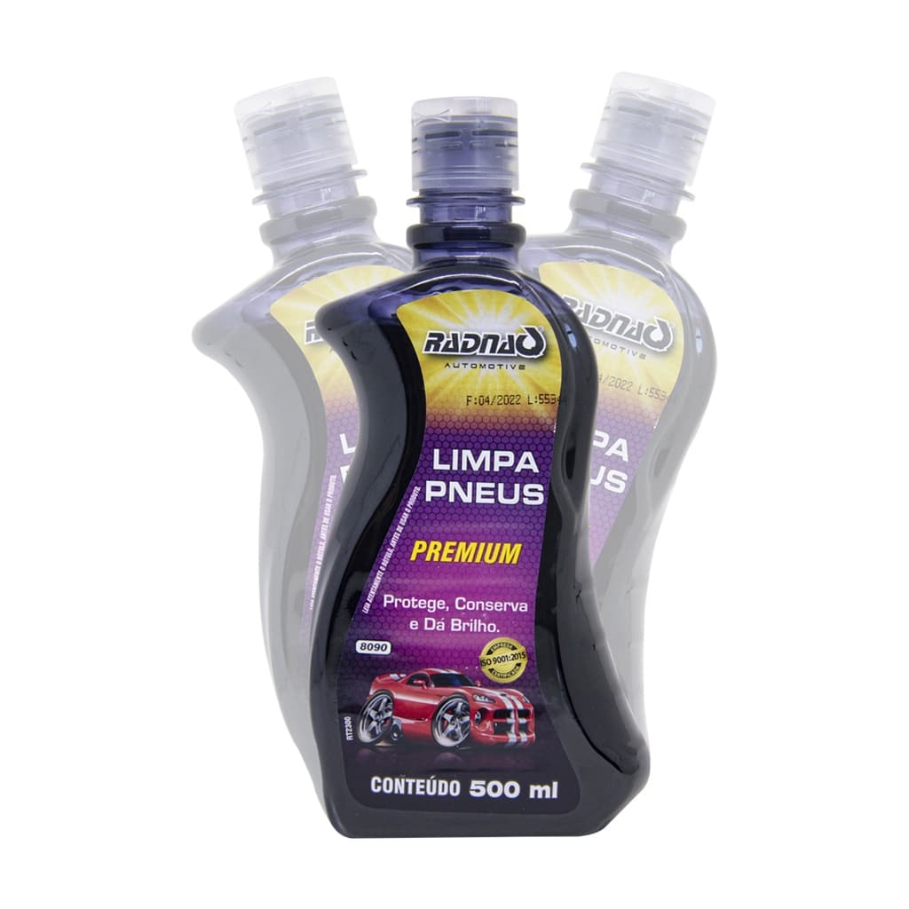 Pneu Pretinho Automotivo Limpa Pneus Ultra Brilho Longa Duração Premium Radnaq