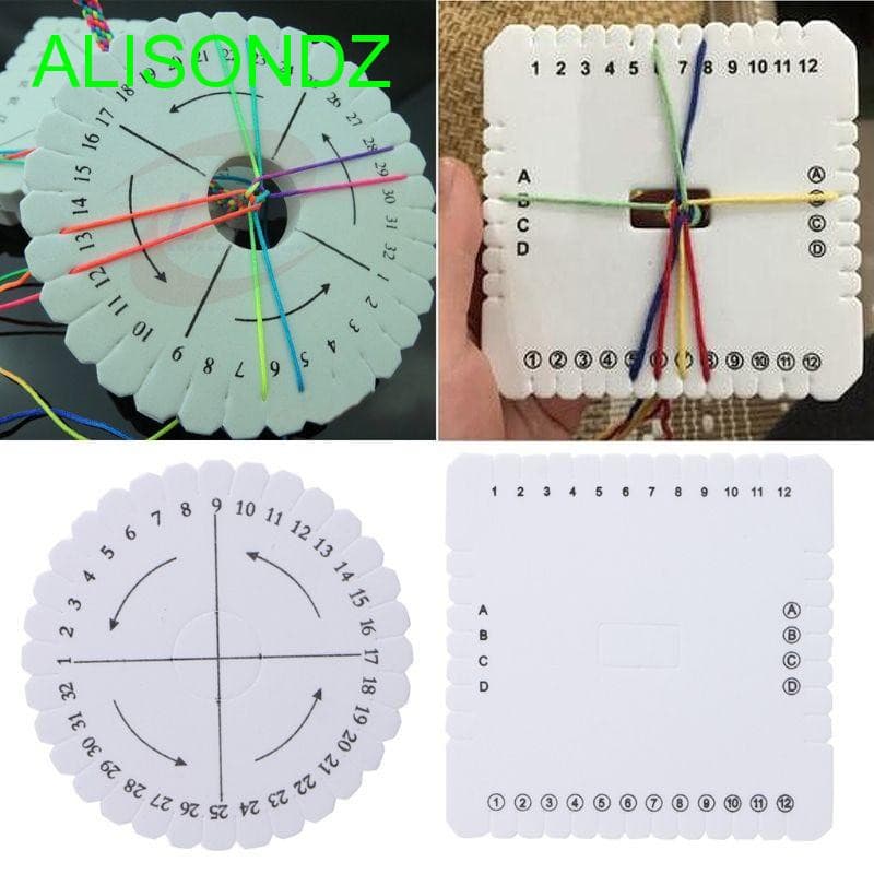 Kumihimo Disko/Trançado Com Alça Beading Feito À Mão DIY