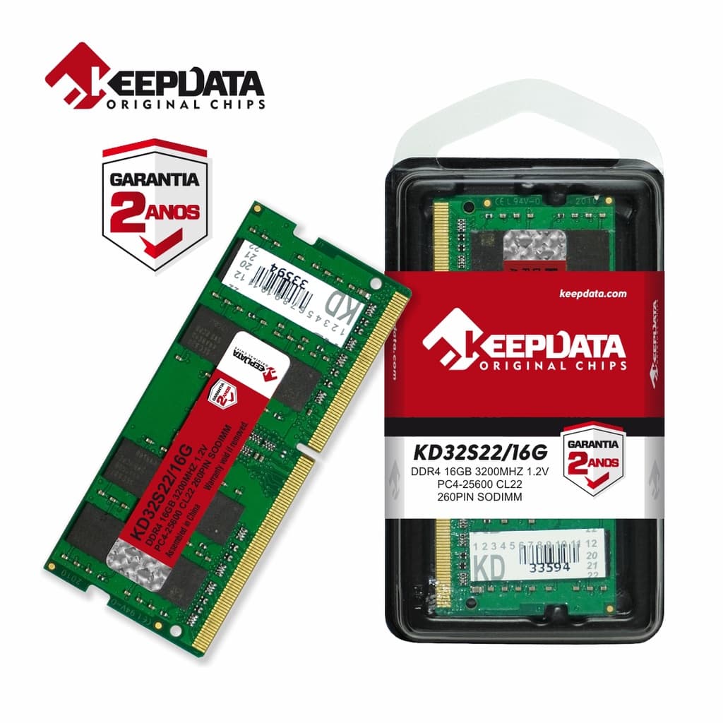 MEMORIA NB DDR4 16GB 3200MHZ KD32S22 16G