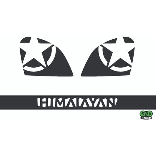 Adesivo Tanque Himalayan Royal Enfield +brinde(mod Estrela1)