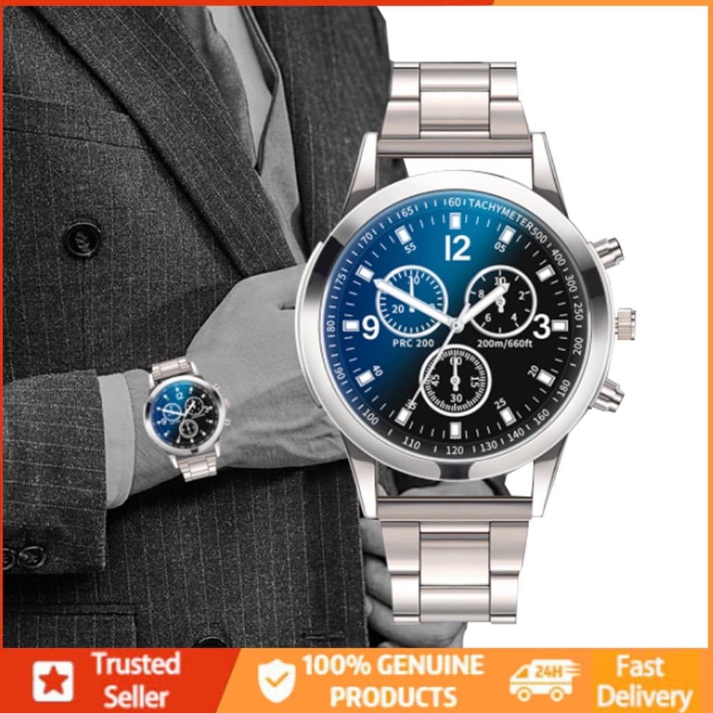 Relógio de Pulso Masculino de Quartzo Estilo Executivo Genebra